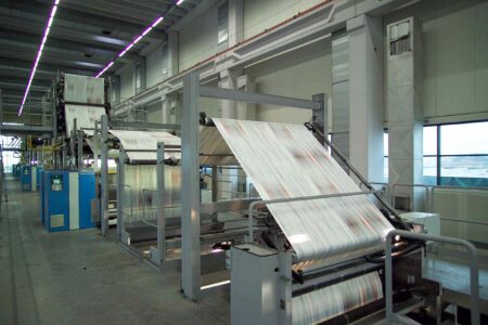 Newspaper printing presses.