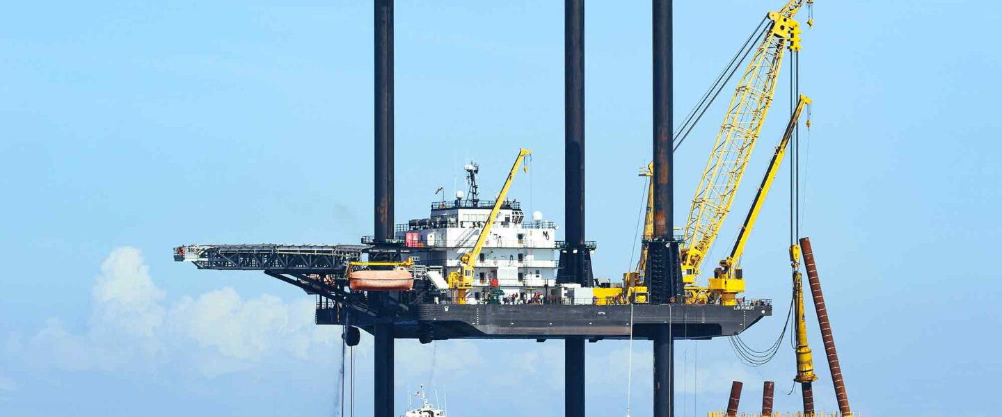 Block Island Wind Farm, foundations
