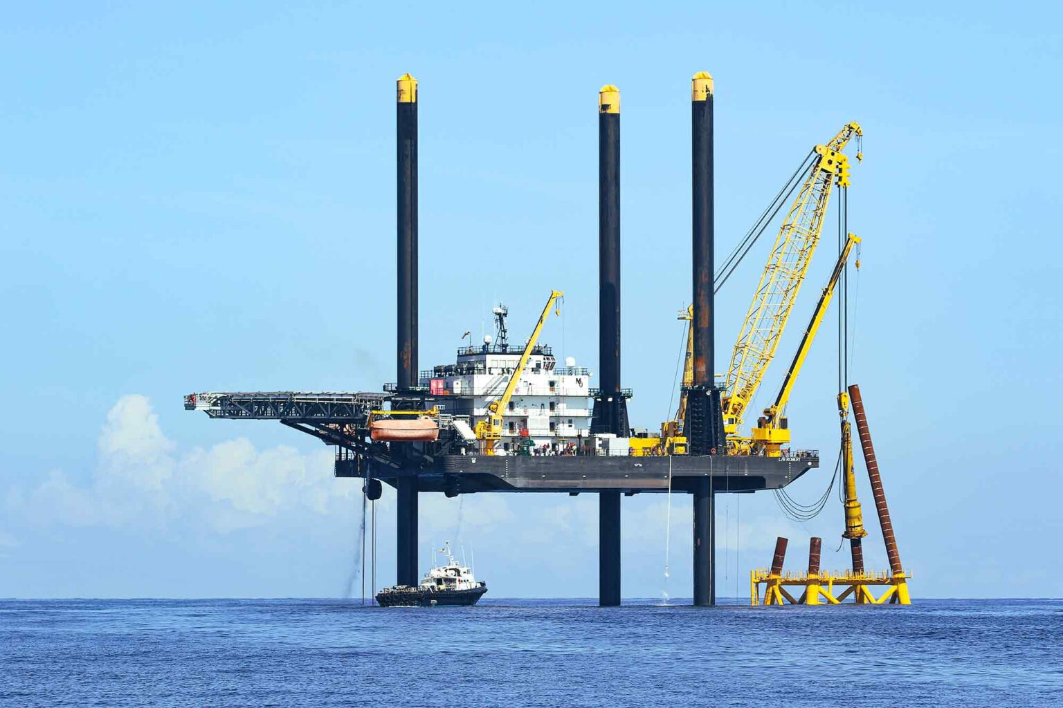 Block Island Wind Farm, foundations