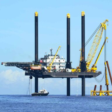 Block Island Wind Farm, foundations