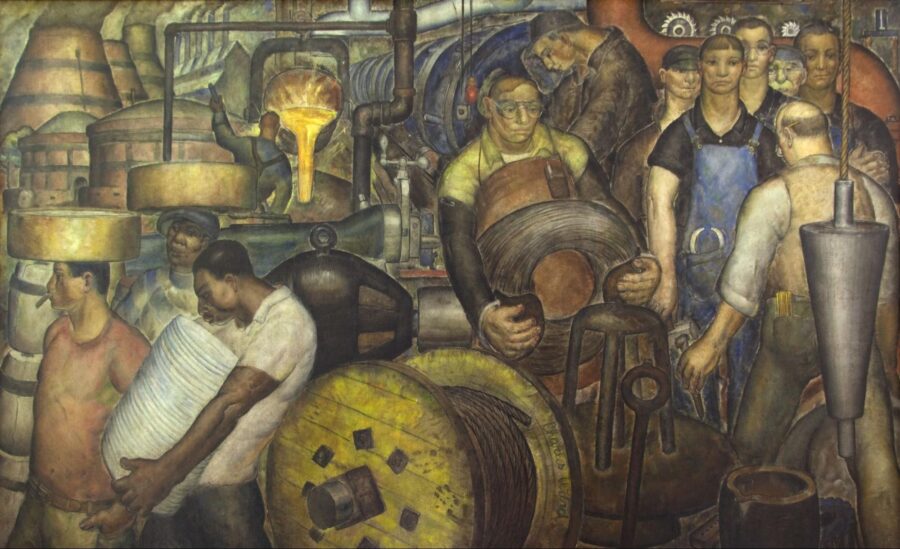 New Deal Art, mural, Charles Ward