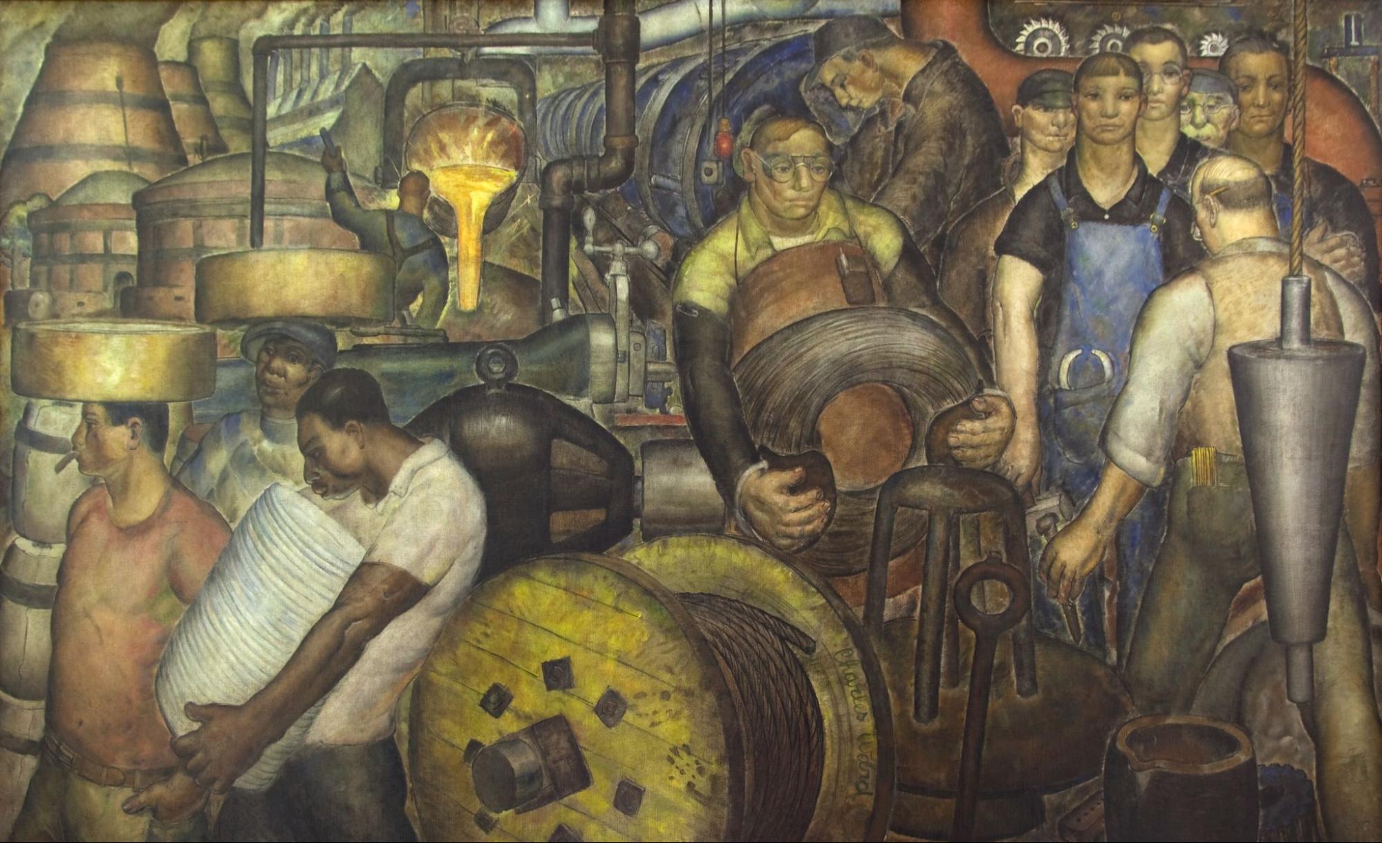 New Deal Art, mural, Charles Ward